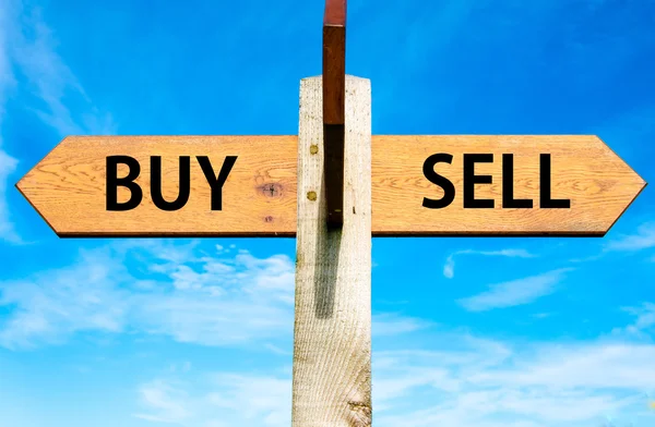 Buy versus Sell — Stock Photo, Image