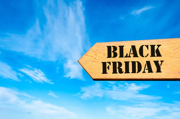 Pijl teken met Black Friday bericht — Stockfoto