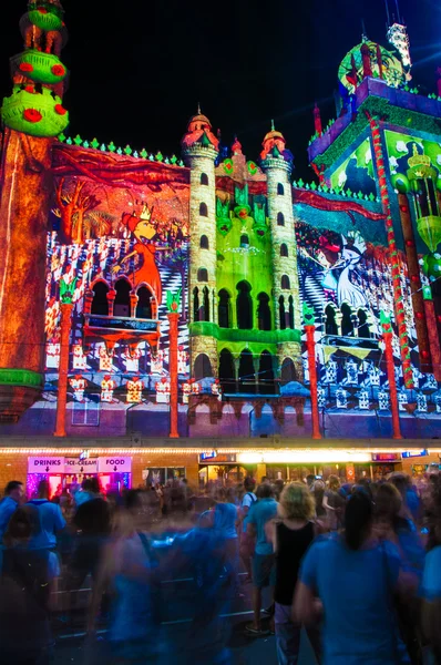 Witte nacht cultureel festival in 2015, Melbourne, Australië — Stockfoto