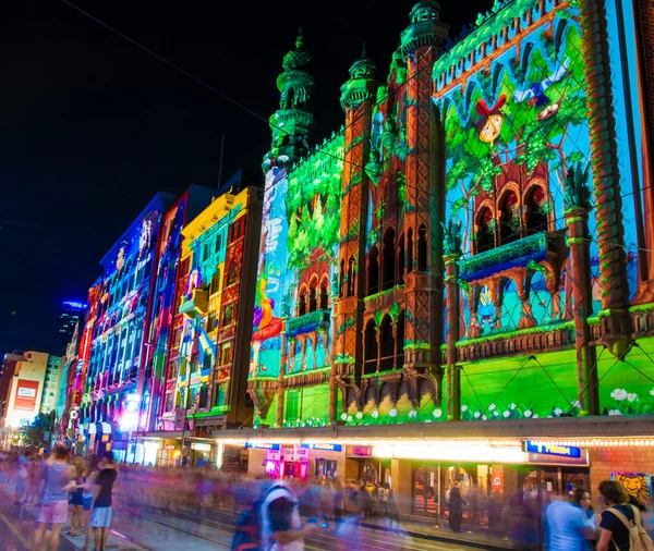 White Night cultural festival in 2015, Melbourne, Australia — Stock Photo, Image