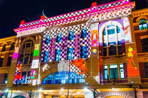 White Night festival cultural en 2015, Melbourne, Australia — Foto de Stock