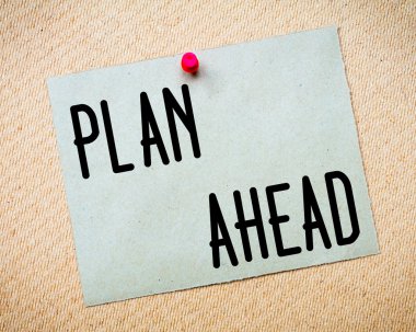 Planı öncesinde mesaj