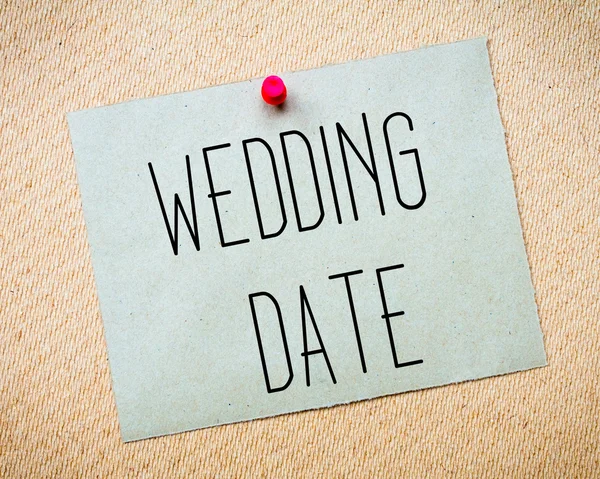 Esküvő dátuma üzenet — Stock Fotó