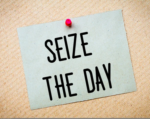 Seize the Day Message — Stock Photo, Image