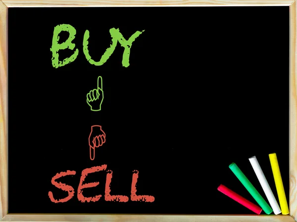 Αγοράστε και όπως το σημάδι έναντι πωλούν και σε αντίθεση με σημάδι — Φωτογραφία Αρχείου