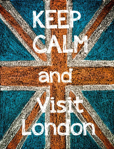 Behåll lugnet och besöka London — Stockfoto