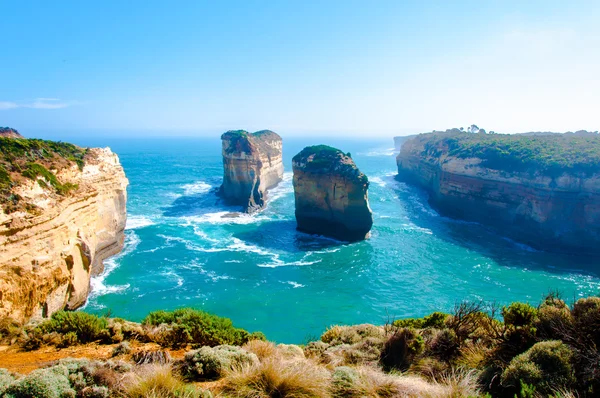 Двенадцати апостолов по Великой океанской дороге в штате Виктория, Австралия — стоковое фото