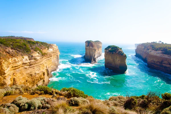 Kaksitoista apostolia Great Ocean Roadin varrella Victoriassa, Australiassa — kuvapankkivalokuva