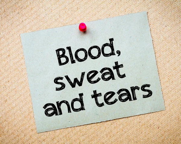 Blood, sweat and tears — Stock Photo, Image