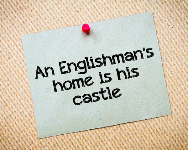 A casa de um inglês é o seu castelo. — Fotografia de Stock