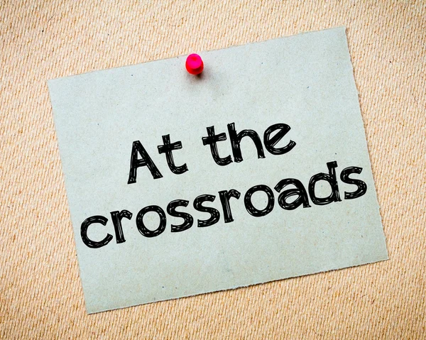 At the crossroads — Stock Photo, Image