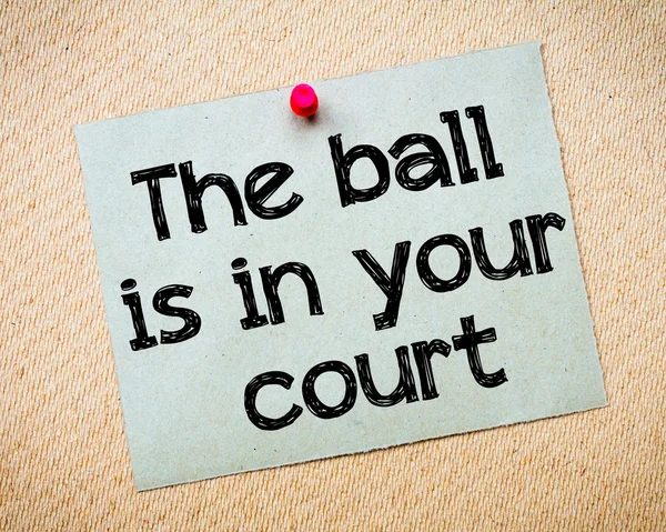 The ball is in your court — Stock Photo, Image