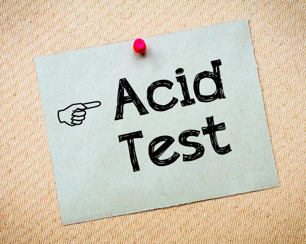 Acid test — Stockfoto