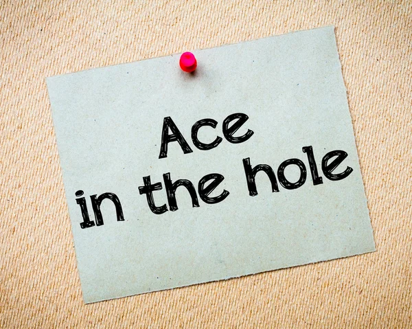 Ace in the hole — Stock Photo, Image