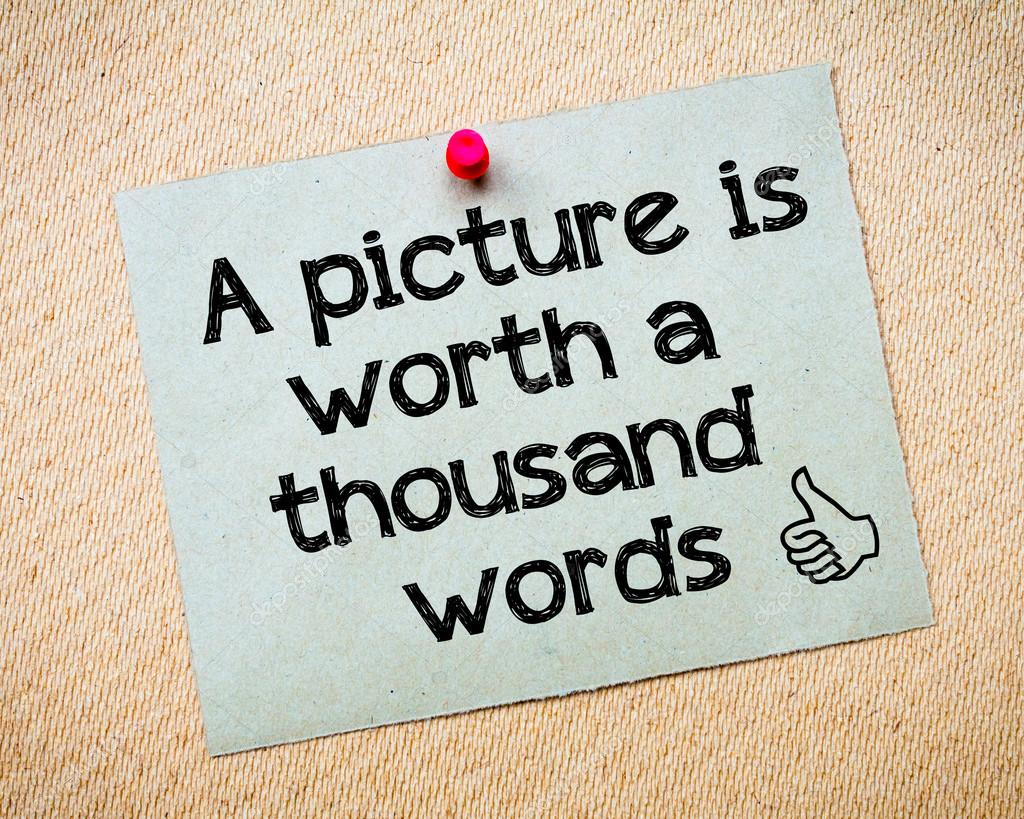 A picture is worth a thousand words essay