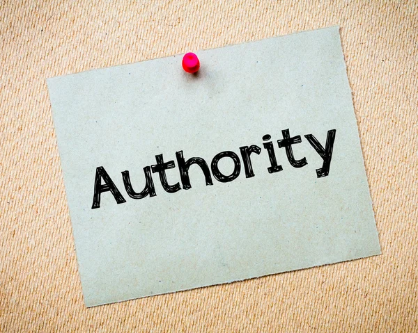Authority — Stock Photo, Image