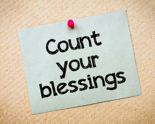 Räkna dina välsignelser — Stockfoto