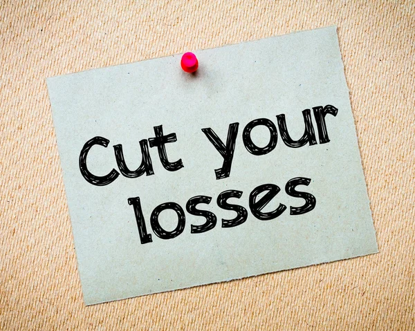 Cut your losses — Stock Photo, Image
