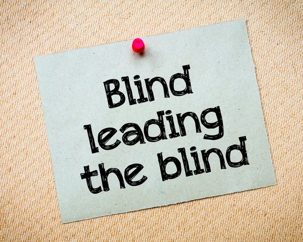 Blind leder en blind — Stockfoto