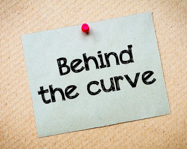 Behind the curve — Stock Photo, Image