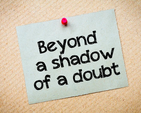 Beyond a shadow of a doubt — Stock Photo, Image