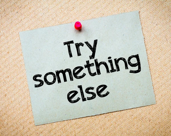 Try something else — Stock Photo, Image