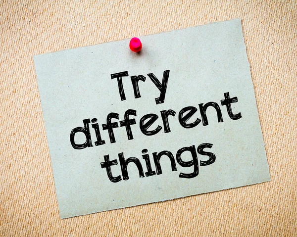 Try different things — Stock Photo, Image