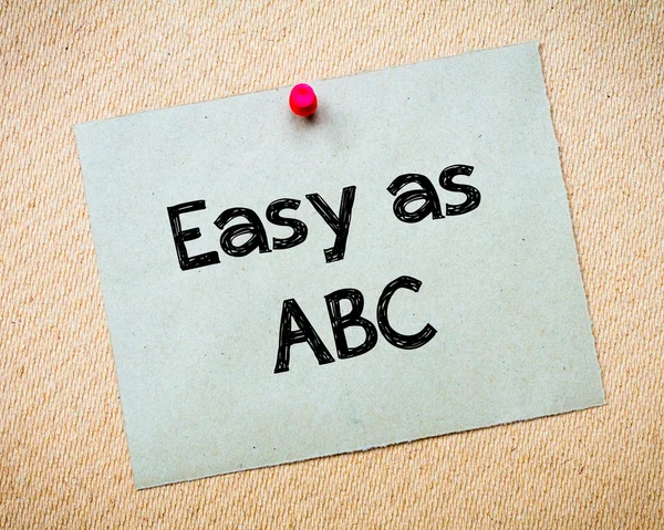 Fácil como ABC —  Fotos de Stock