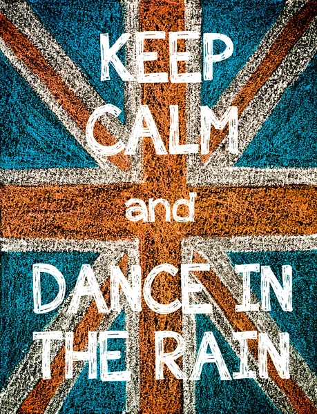 Őrizzétek meg nyugalmatok és táncolni az esőben — Stock Fotó