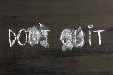 Do It iletisinde dönüştürülmüş Quit yok