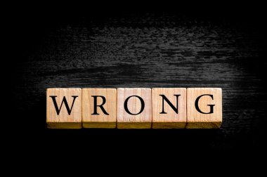 Word yanlış kopya alanı siyah zemin üzerine izole