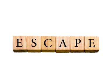 Word kopya alanı ile beyaz arka plan üzerinde izole kaçış