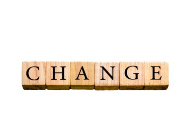 Word izole kopya alanı ile beyaz arka plan üzerinde değişiklik