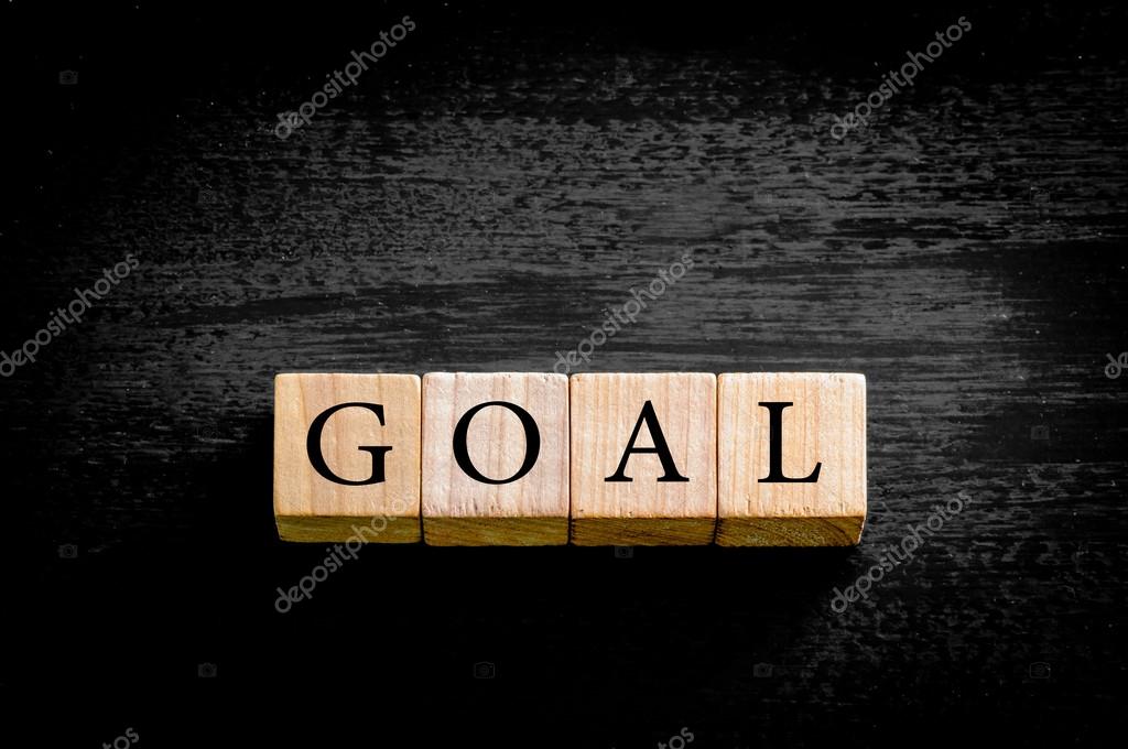 Word Goal Isolated On Black Background With Copy Space Stock Photo Image By C Stanciuc1