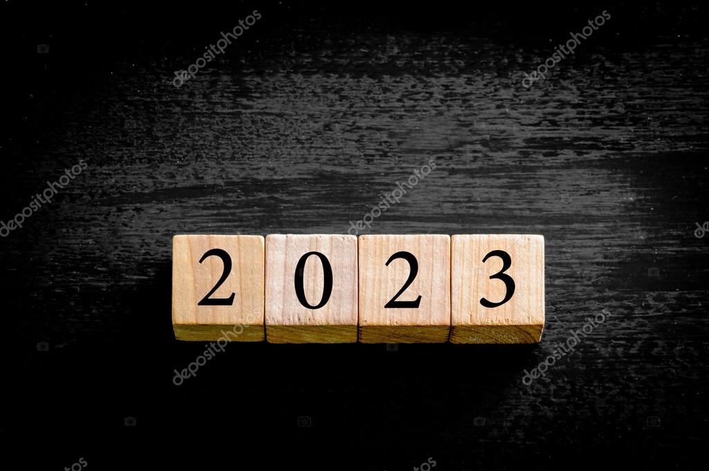 Year 2023 isolated on black background with copy space — Stock Photo © stanciuc1 #69891467