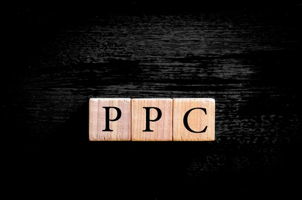 Acronym PPC - Pay per Click isolated with copy space — Stock Photo, Image