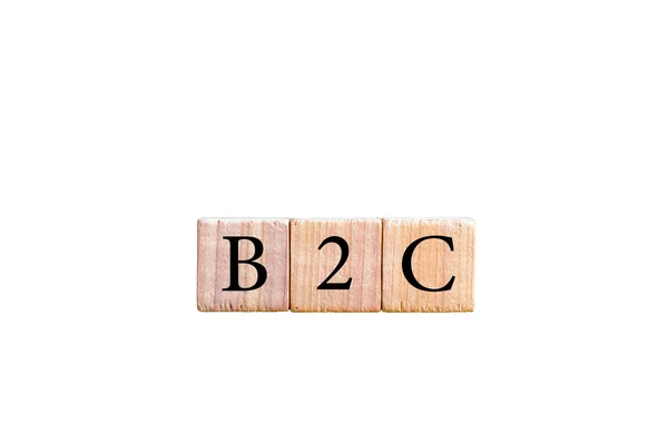 Acronym B2C- Business to Consumer isolated with copy space — Stock Photo, Image