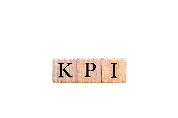 Акроним KPI - ключевой показатель производительности, изолированный от копирования — стоковое фото