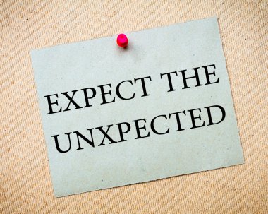 beklenmedik bekliyoruz