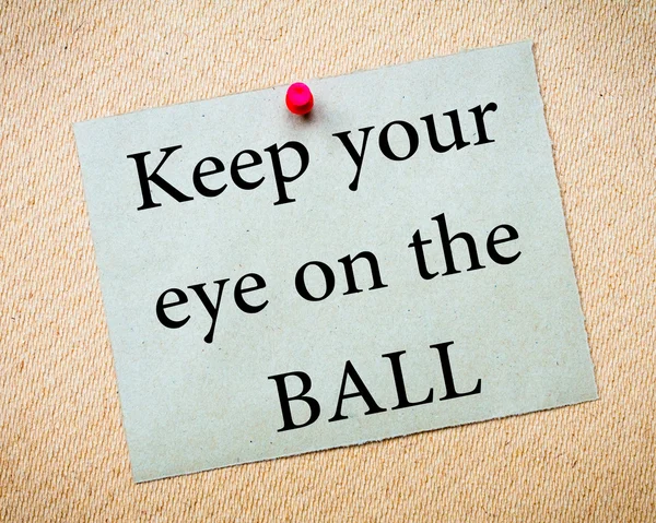 Keep Your Eye On The Ball — Stock Photo, Image