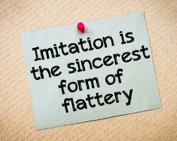 L'imitation est la forme sincère de flatterie — Photo