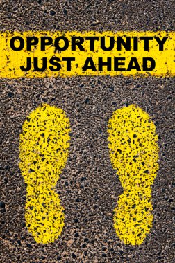 Fırsat hemen önünüzde mesaj. Kavramsal görüntü