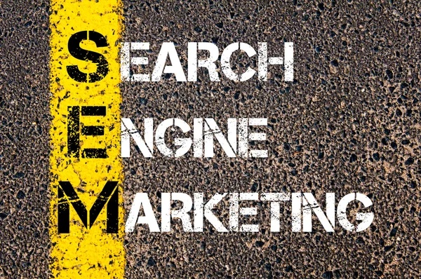 Sigla SEM - Search Engine Marketing — Fotografia de Stock