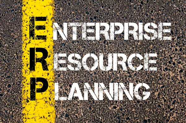 Acrónimo ERP - Planeamento de Recursos Empresariais — Fotografia de Stock