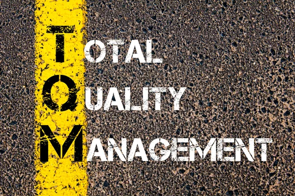 Acronyme TQM - Gestion de la qualité totale — Photo