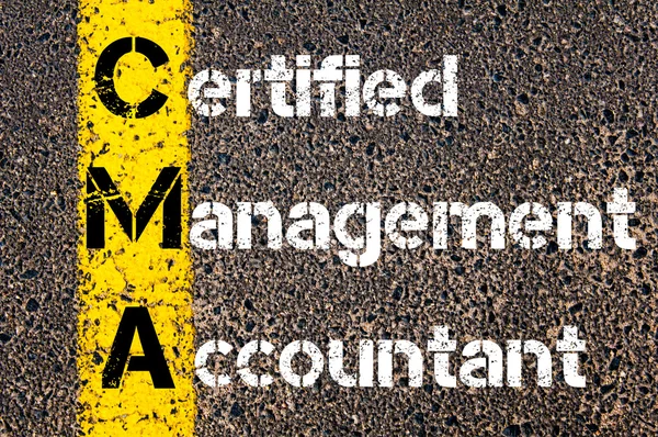 証明された管理会計士としてビジネスの頭字語 Cma — ストック写真