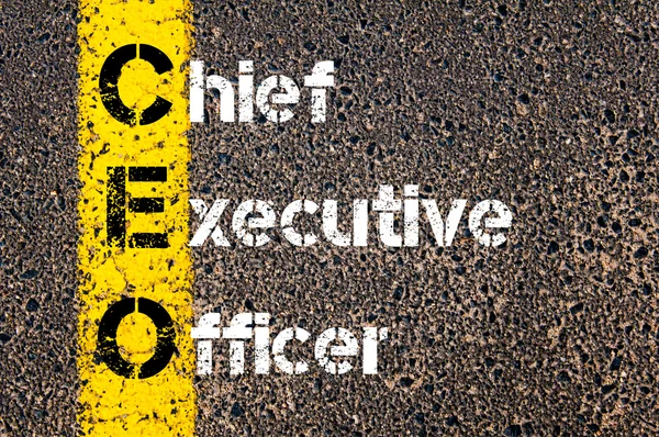 Wirtschaftsakronym ceo als Chief Executive Officer — Stockfoto