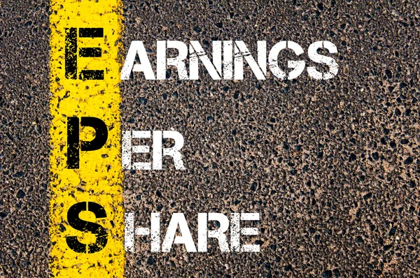 Business Acronym EPS as Earnings per share — Stock Photo, Image