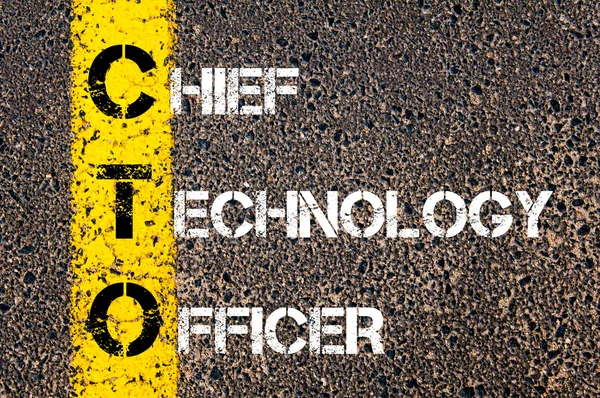 Acrónimo de negócio CTO como Chief Technology Officer — Fotografia de Stock