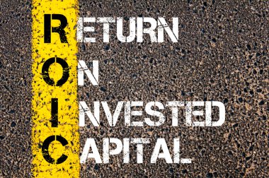 Business Acronym ROIC - Return on Invested Capital clipart